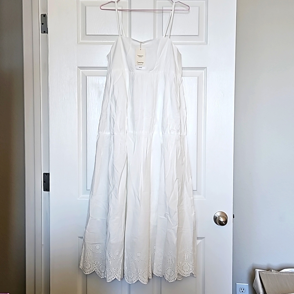NWT Mango - White dress size small